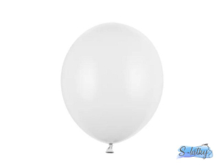 Balónky pastel white 27cm 10ks