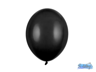 Balónky pastel black 27cm 10ks