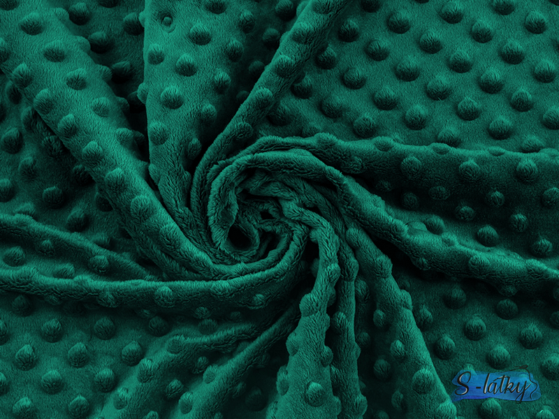 Premium minky tm. zelená (galapagosgreen) 380g - KUS 38cm