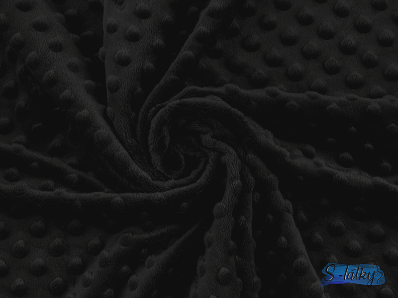 Premium minky černá (black) 380g