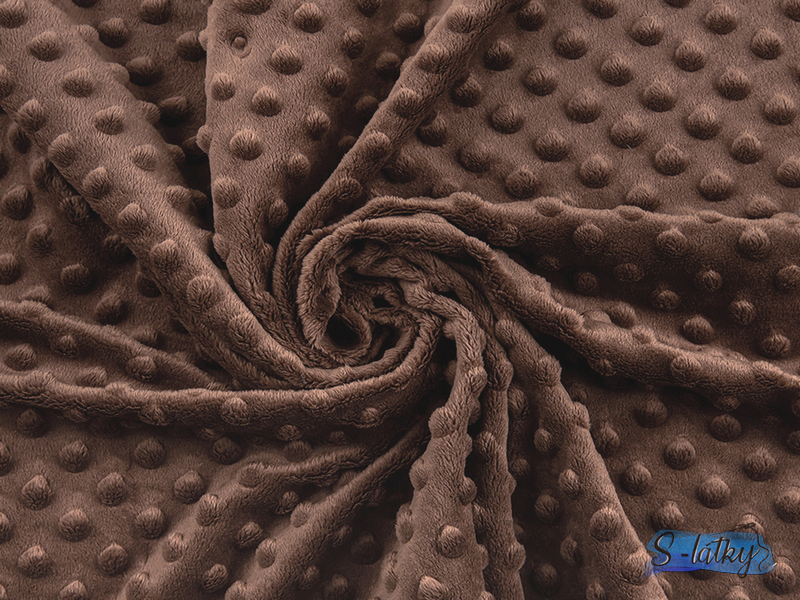 Premium minky hnědá (cocoa brown) 380g
