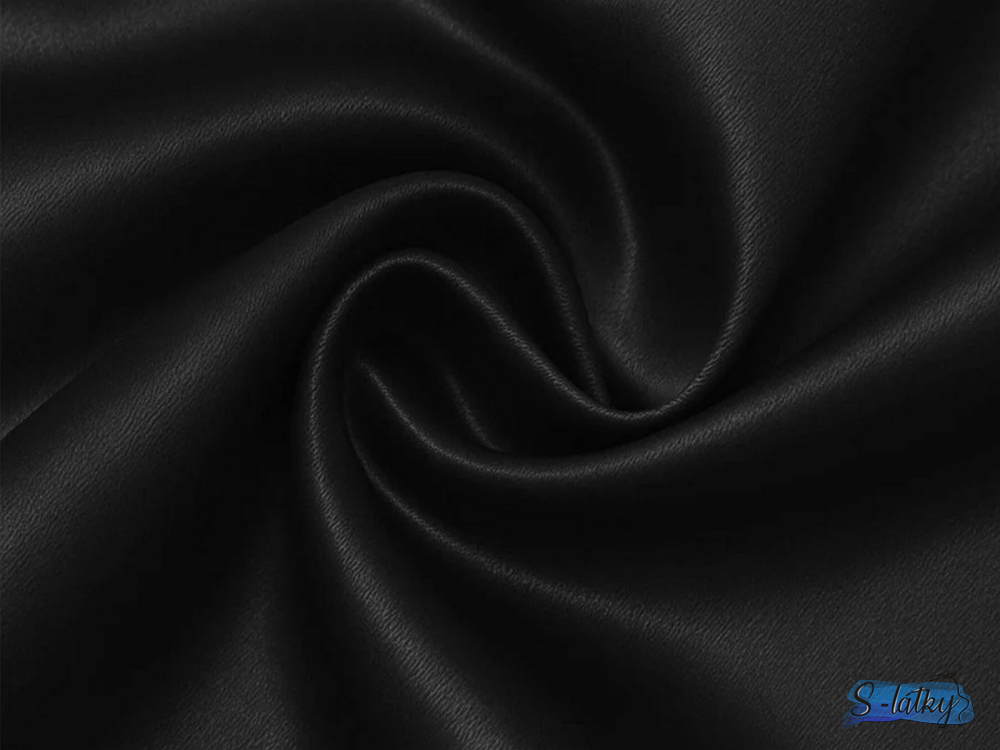 Satén černý (black)