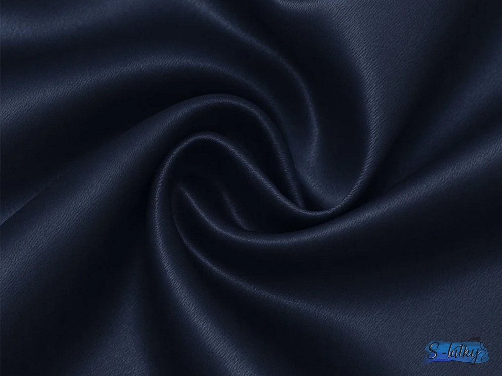 Satén tm.modrý (navy)