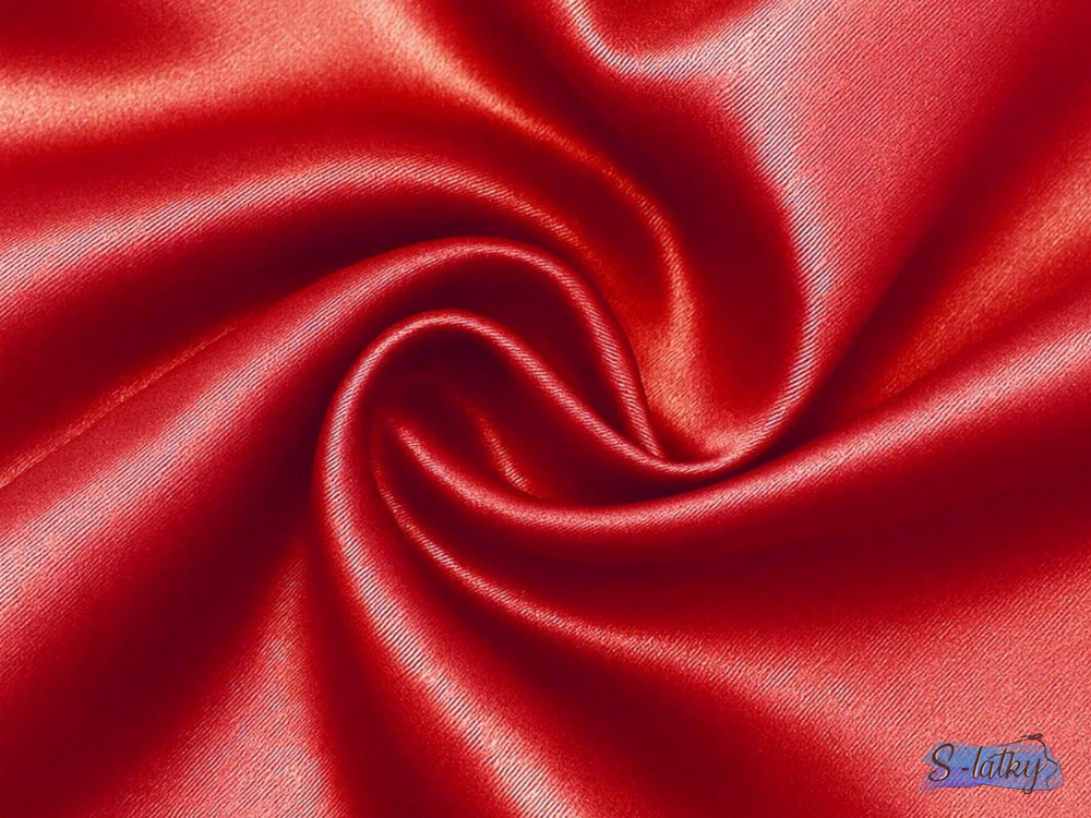Satén červený (red)