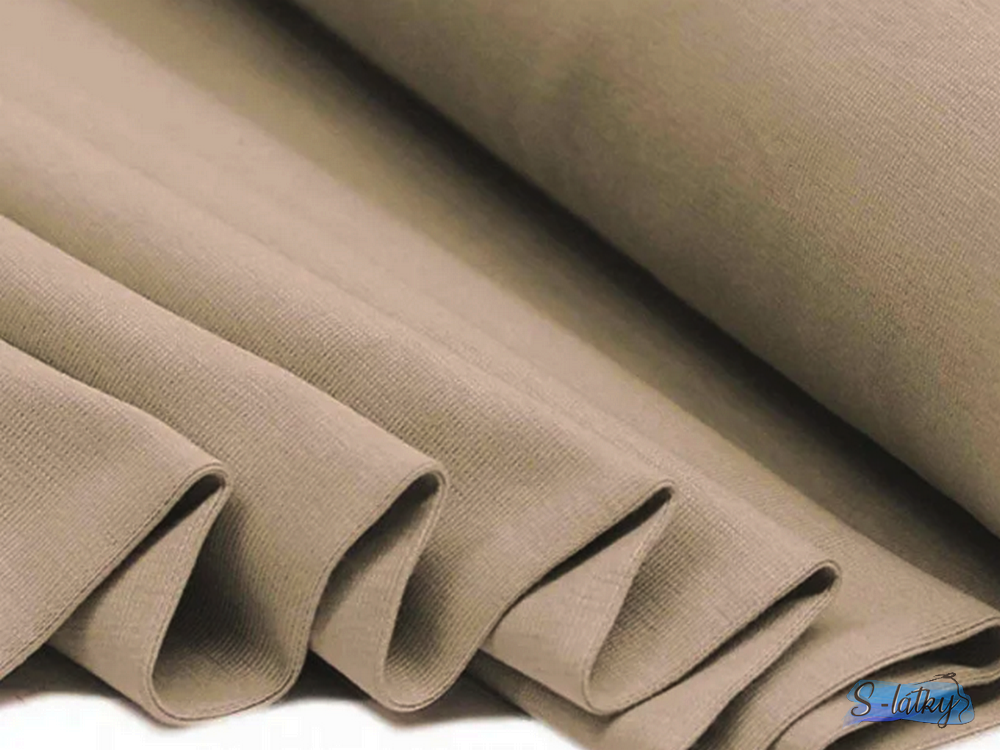 Náplet hladký béžový (dark beige) kruh obvod 70cm