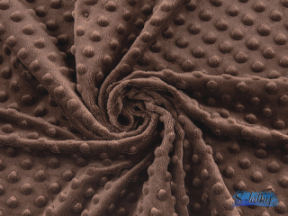Premium minky hnědá (cocoa brown) 380g